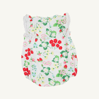 The Beaufort Bonnet Company Ruehling Ruffle Bubble - Berry Sweet Pima Cotton-Girls One-Piece-Simply Blessed Children's Boutique