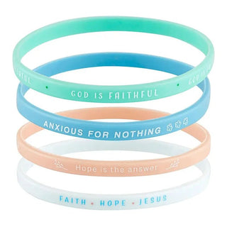 Threads of Faith Silicone Bracelet Sets from Faithworks-Women's Bracelet-Simply Blessed Children's Boutique