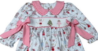 Three Sisters Girls Smocked Nutcracker Christmas Tunic and Legging Set - Simply Blessed Children's Boutique