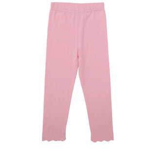 Trotter Street Scalloped Leggings-Girls Leggings/Bottoms-Simply Blessed Children's Boutique