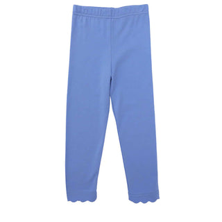 Trotter Street Scalloped Leggings-Girls Leggings/Bottoms-Simply Blessed Children's Boutique