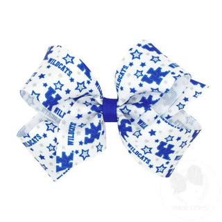 UK Star Print Hair Bow Min, Medium, & King-Hair Accessories-Simply Blessed Children's Boutique