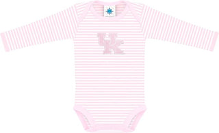 University of Kentucky Wildcats Long Sleeve Striped Infant Bodysuit-Infants-Simply Blessed Children's Boutique