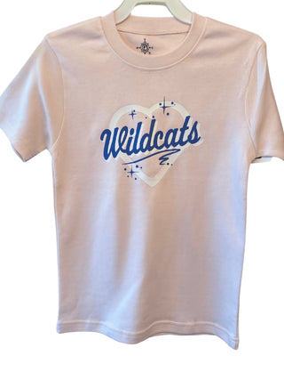 University of Kentucky Wildcats Pink Heart TShirt - Screenprint-Girls Graphic Tees-Simply Blessed Children's Boutique