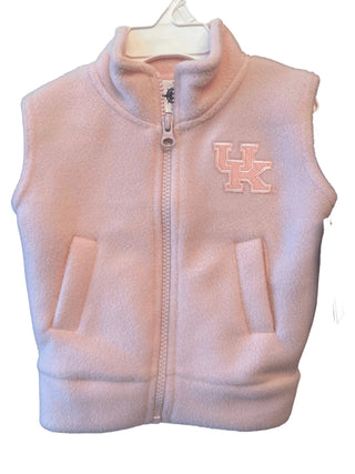University of Kentucky Wildcats Polar Fleece Vest Blue or Pink - Officially Licensed-Boys Jackets/Coats-Simply Blessed Children's Boutique