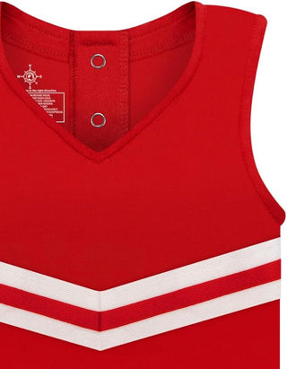 University of Louisville Cardinals Cheer Bodysuit Dress – Officially Licensed-Girls Dresses-Simply Blessed Children's Boutique