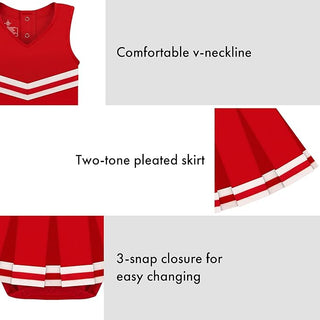 University of Louisville Cardinals Cheer Bodysuit Dress – Officially Licensed-Girls Dresses-Simply Blessed Children's Boutique