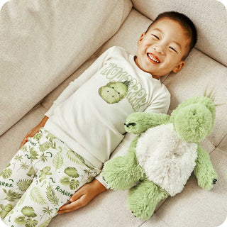 Warmies Toddler Green Dinosaur Cotton or Bamboo Pajama Set-Boys Sleepwear-Simply Blessed Children's Boutique