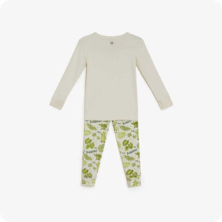 Warmies Toddler Green Dinosaur Cotton or Bamboo Pajama Set-Boys Sleepwear-Simply Blessed Children's Boutique