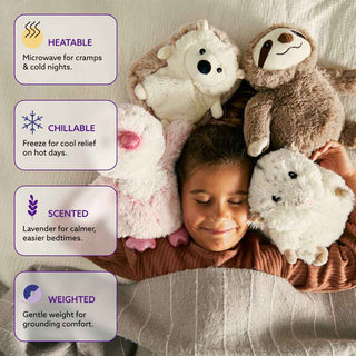 Warmies Sloth Junior Heatable Plush-Toys-Simply Blessed Children's Boutique