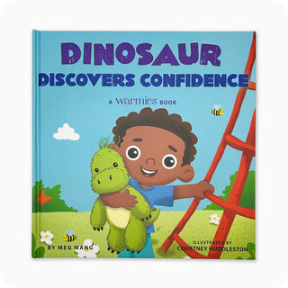 Warmies "Dinosaur Discovers Confidence" Book-Books-Simply Blessed Children's Boutique