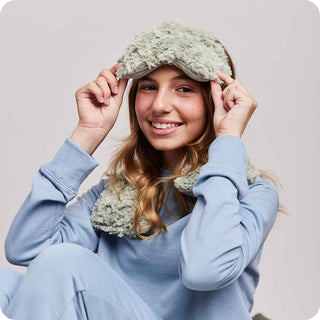 Warmies Curly Sage Green Eye Mask-Home/GIft-Simply Blessed Children's Boutique