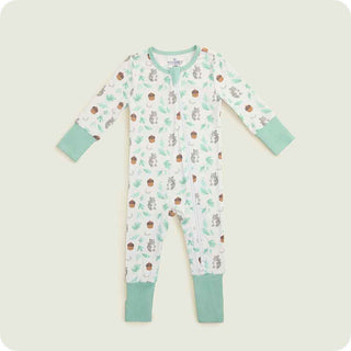 Warmies Gray Squirrel Bamboo Convertible Footed Sleeper-Infants-Simply Blessed Children's Boutique