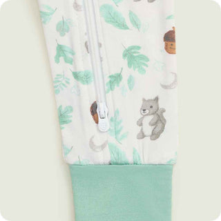 Warmies Gray Squirrel Bamboo Convertible Footed Sleeper-Infants-Simply Blessed Children's Boutique