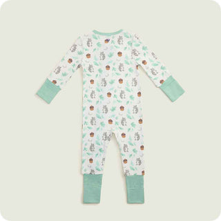 Warmies Gray Squirrel Bamboo Convertible Footed Sleeper-Infants-Simply Blessed Children's Boutique