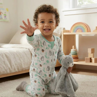 Warmies Gray Squirrel Lovey Blanket-Toys-Simply Blessed Children's Boutique