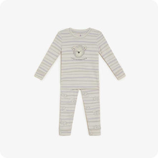 Warmies Toddler Marshmallow Bear Cotton Pajama Set-Girls Sleepwear-Simply Blessed Children's Boutique