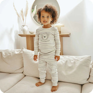 Warmies Toddler Marshmallow Bear Cotton Pajama Set-Girls Sleepwear-Simply Blessed Children's Boutique