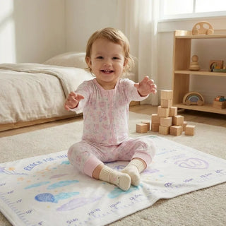 Warmies Pink Axolotl Bamboo Covertible Footed Sleeper-Infants-Simply Blessed Children's Boutique