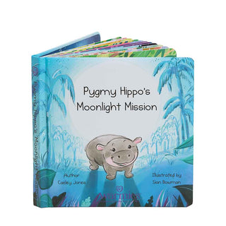 Warmies "Pygmy Hippo's Moonlight Mission" Padded Board Book-Books-Simply Blessed Children's Boutique
