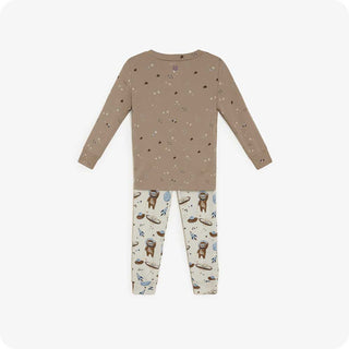 Warmies Toddler Sloth Cotton or Bamboo Pajama Set-Boys Sleepwear-Simply Blessed Children's Boutique