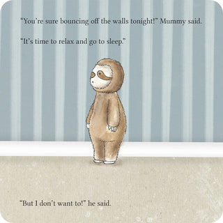 Warmies Sloth "Can't Sleep. Won't Sleep." Padded Board Book-Books-Simply Blessed Children's Boutique