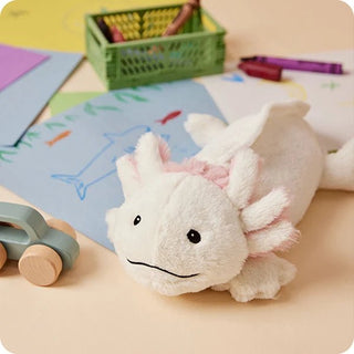 Warmies White Axolotl Junior Heatable Plush-Toys-Simply Blessed Children's Boutique