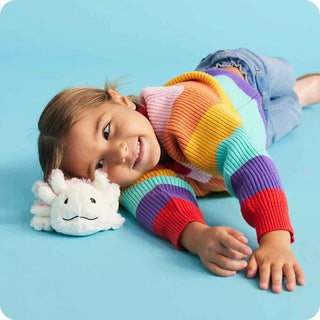 Warmies White Axolotl Junior Heatable Plush-Toys-Simply Blessed Children's Boutique
