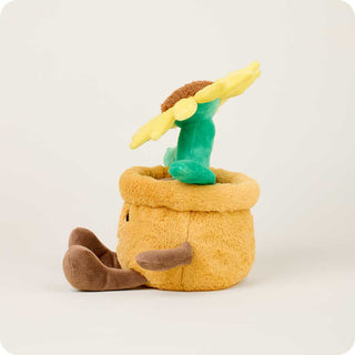 Warmies Yellow Flower Pot Full-Size Heatable Plush-Toys-Simply Blessed Children's Boutique