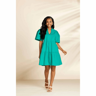 Watson Tiered Midi Dress – Mud Pie-Women's Dresses-Simply Blessed Children's Boutique
