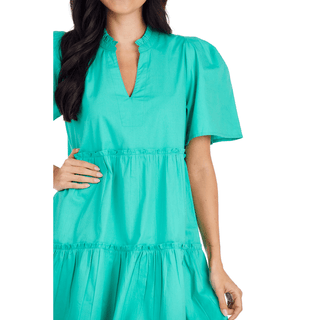 Watson Tiered Midi Dress – Mud Pie-Women's Dresses-Simply Blessed Children's Boutique
