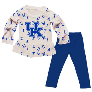 Wes and Willy Girls UK Wildcat Print Top and Legging Set-Girls Outfit Sets-Simply Blessed Children's Boutique