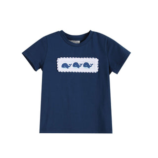 Whale Smocked Tee and Short Set - Lil Cactus-Boys Outfit Sets-Simply Blessed Children's Boutique