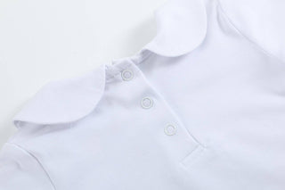 White Collar Baby Onesie-Boys One-Piece-Simply Blessed Children's Boutique