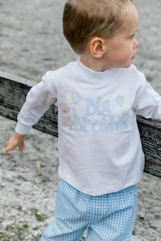 White Knit - Big Brother Shirt-Boys Long Sleeve Shirts-Simply Blessed Children's Boutique