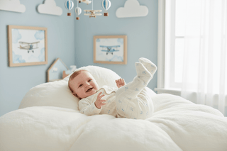 Magnetic Me Airplanes Pointelle Footie Sleeper - Simply Blessed Children's Boutique