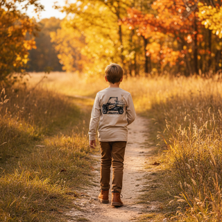 Properly Tied Boys Long Sleeve Trail Tradition Shirt in Linen-Boys Long Sleeve Shirts-Simply Blessed Children's Boutique