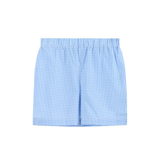 Light Blue Big Brother Smocked Shirt and Shorts Set - Lil Cactus