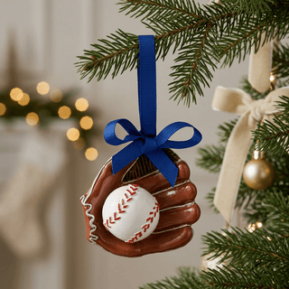 Mud Pie Hand-Painted Baseball Christmas Ornament-Christmas ornament-Simply Blessed Children's Boutique