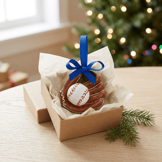 Mud Pie Hand-Painted Baseball Christmas Ornament-Christmas ornament-Simply Blessed Children's Boutique