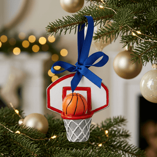 Mud Pie Hand-Painted Basketball Christmas Ornament-Christmas ornament-Simply Blessed Children's Boutique