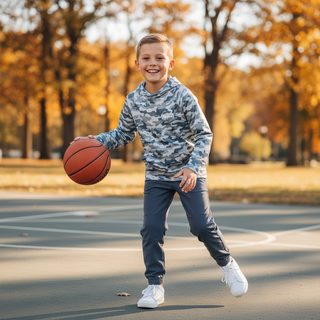 Properly Tied Boys Court Jogger with Side Pockets in Charcoal-Boys Joggers-Simply Blessed Children's Boutique