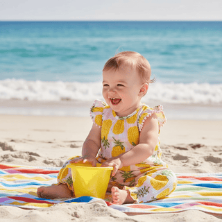 Mud Pie Baby Girl Pineapple Longall-Misc.-Simply Blessed Children's Boutique