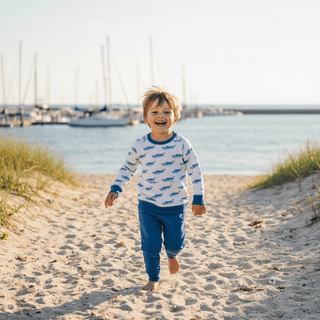 Cassidy Comfy Crewneck – Briland Time/Wood Boat Blue | The Beaufort Bonnet Company-Boys Sweatshirt/Pullover-Simply Blessed Children's Boutique