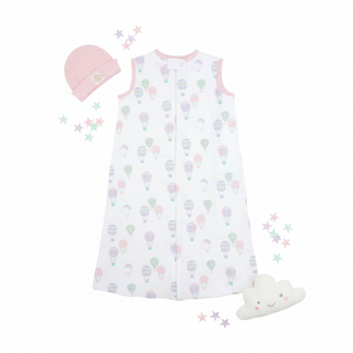 Beddie Bye Sleep Sack – Up, Up, and Away with Palm Beach Pink