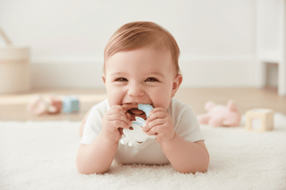 Mud Pie Baby Silicone Bunny Teether-Baby Accessories-Simply Blessed Children's Boutique