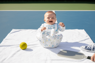 Boys Pickleball Sleeper and Bib Set - Mud Pie-Misc.-Simply Blessed Children's Boutique