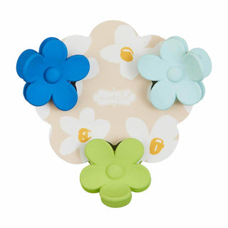 Mini Daisy Hair Clip Sets - Set of 3