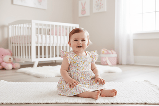 Magnetic Me Bunny Blossom Modal Flutter Sleeve Dress with Bloomers - Simply Blessed Children's Boutique