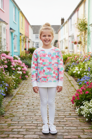 Cassidy Comfy Crewneck – House on the Hill / Palmetto Pearl-Misc.-Simply Blessed Children's Boutique